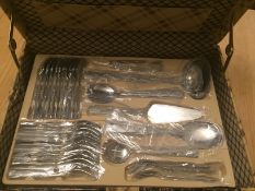 Royalty Line 72pc Stainless Steel- Satin Cutlery set in a briefcase_ Exclusive stainless steel &
