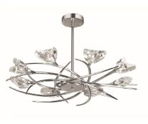 Florence Pendant 8  Light Chandelier
 Brand New, Boxed. Very High Quality – RRP £575.00

8 Lights,