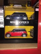Twin Pack Radio Control Mini Cooper S, One Red and One Black
• RRP - £29.99
full function: