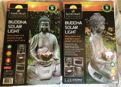 2 X Benross Gardenkraft Solar Buddha Garden Ornament Light
RRP £29.99 each
Decorative Resin Buddha