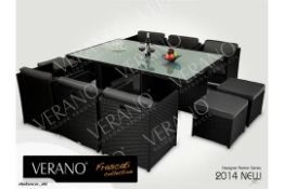 Rattan Furniture Dining Table Set 13pcs - the Frascati Collection