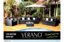 7 Piece Verano® Sancerre Luxury Rattan Garden Furniture Outdoor/Indoor Sets