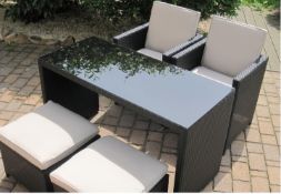 NEW Toscana balcony furniture set in Black