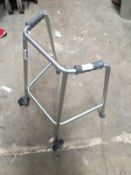 Patterson Medical Wheeled Narrow Walking Frame with Adjustable Height - Small