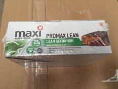 Maximuscle Promax Lean 60 g Dark Choc Mint Weight Loss and Definition Bars - Box of 12