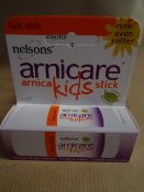 1 x Pallet to contain 720 x Nelsons Arnicare Arnica Kids Stick. Natural Skin Care. Extracts of