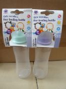 192 x Little Wonders 8oz Feeding Bottle. Medium flow silicone teat. Dish washer, microwave, fridge