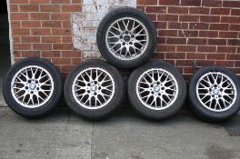 5 x 225/50 ZR16 Original BMW Good tyres, part numbered