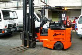 2009 Bendi articulated gas counterbalance fork lift truck, 2200 Hours