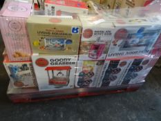 1 x Large Pallet (8) to contain 55 Boxed global gizmo items to include: rotating led mirror balls,