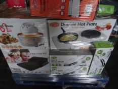 1 x Large Pallet (5) to contain 62 Boxed items to include: 1.5L slow cookers, 14 inch touch lamps,