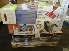 1 x Large Pallet (24) to contain 52 Boxed items to include: digital air fryer, stainless steel