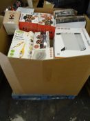 1 x Large Pallet (51) approx 4 foot high to contain a large quantity of various items such as: disco