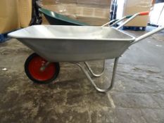 1 x Large Pallet to contain 8 x Various Boxed Wheel Barrows. May vary in colour and material (