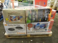 1 x Large Pallet (41) to contain 40 Boxed items to include: 2 in 1 vacuum, double hot platem