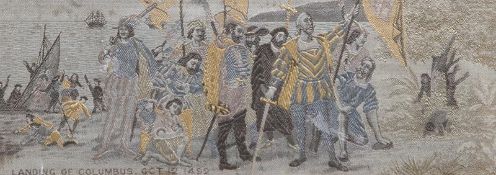 Reserve: 50 EUR        Feine Seidenstickarbeit, unten bez. 