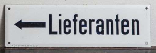 Altes Emailschild, 