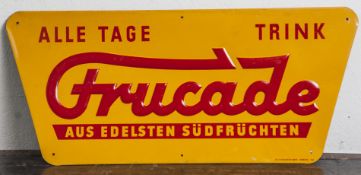 Geprägtes Blechschild, farbig bedruckt, 