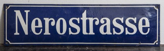 Altes Wiesbadener Straßenschild, 