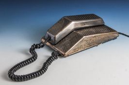 Telefon, Nothern Electric Contempra, 1970er Jahre, silberfarben, Mehrfrequenz, Wahltelefonf. Wand o.