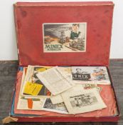 Märklin - Minex, Metallbaukasten No. 3, Metallbauteile m. Anleitung in orig. Karton(Karton an den