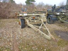 King Ro/Ro 15 tonne 2 axle drawbar Drops/container trailer c/w spare wheel, etc.