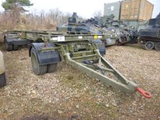 King Ro/Ro 15 tonne 2 axle drawbar Drops/container trailer, ex-reserve c/w spare wheel, etc.