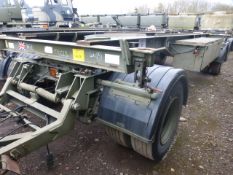 King Ro/Ro 15 tonne 2 axle drawbar Drops/container trailer, ex-reserve c/w spare wheel, etc.