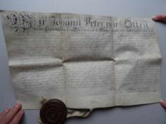 Nordrhein-Westfalen.- Erbkaufbescheinigung auf Pergament des Stadtschultheißen von Kaiserswert