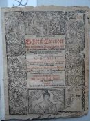 Fischbach, J. Alter und Newer Schreibkalender mit besondern Verzeichnus des Gewitters, und andern