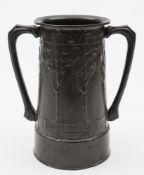 A David Veazey designed for Liberty & Co, Tudric pewter twin-handled loving cup: model No 010,