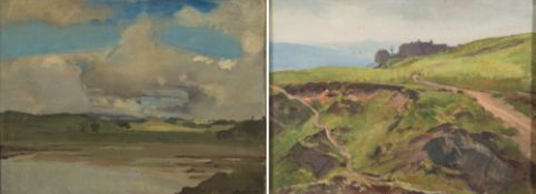* Sir William Oliphant Hutchison [1889-1970]- 
Brighouse Bay:-
signed bottom left
oil on board
21 x