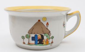 A Shelley pottery child's chamber pot: decorated with comical designs after Mabel Lucie Attwell