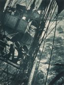 * Herbert George Ponting [1870-1935] -
'Terra Nova' in a Gale, December 1910
carbon print:-
46 x 34.