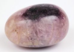 A 19th century Derbyshire Bluejohn hand cooler: in the form of an egg, 7cm. long.