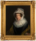 English School early 19th Century-
Portrait of Elizabeth Gregory,