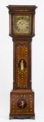 Lawrie, Carlisle, a painted oak chiming longcase clock: the later  Victorian eight-day duration,