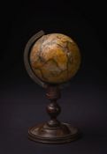 A 19th century 3 inch Cox's Terrestrial globe on stand:,