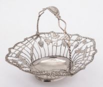 A George III silver sweetmeat basket, maker Thomas Foster, London,