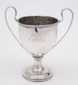 A George III silver two-handled cup, maker Thomas Wallis II, London, 1808: initialled,