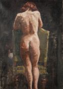 * Paul Ayshford Methuen [1886-1974] - 
Shelagh, standing nude, back study:-
signed bottom left,
