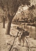 * Herbert George Ponting [1870-1935]-
The Grand Canal near Peking
carbon print:-
49 x 35.3cm.