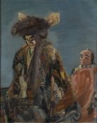 * Igawa Takaji [1898-1971] - 
Bunraku Puppet Theatre; a 14th Century Samurai, Ootakasaka Matsuomaru,