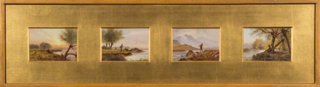 Arthur Gilbert [1819-1895]-
A Scottish salmon fisherman:-
signed, 8.