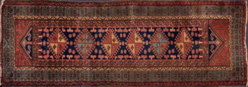A Caucasian runner:,