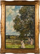 * Gerald Edward Moira [1867-1959]-
Croquet; three figures in the foreground,