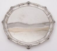 A George V silver salver, maker Elkington & Co, Birmingham,