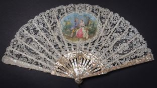 A 19th century mother of pearl,