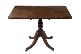 A Regency mahogany and inlaid breakfast table:,