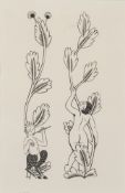 * Eric Gill [1882-1940] - 
Border from The Canterbury Tales: 
wood engraving circa 1927,